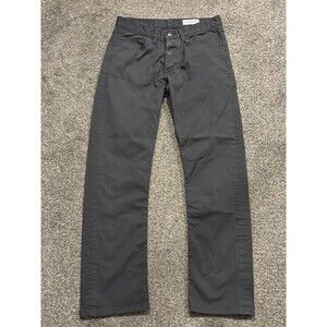 Gustin Mens 30x30 California Straight‎ Gray Chino Pants Button Fly